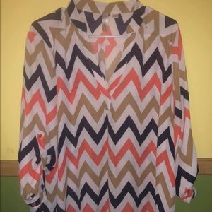 Used boutique tunic blouse, size large-1X